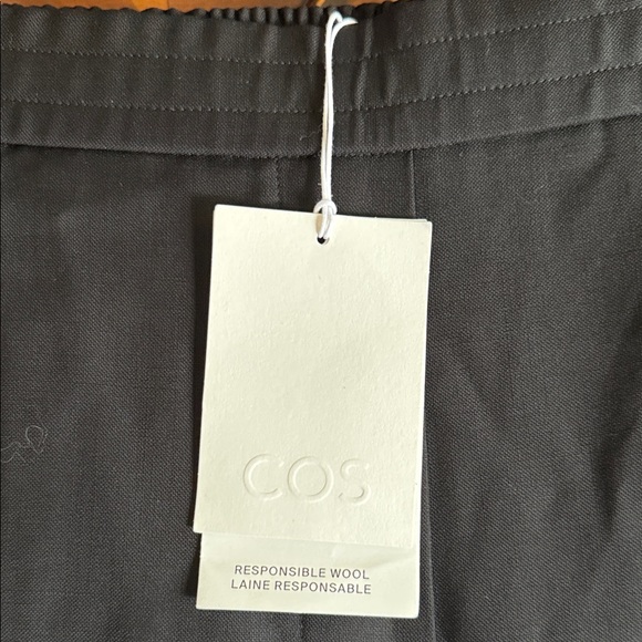 COS Women's Black 100% Wool Suit Pants Size EU Size 12 (Euro 44) Large) NWT - Picture 6 of 11